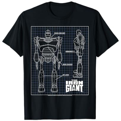 The Iron Giant Schematic Camiseta