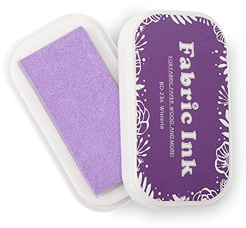 Stoff-Stempelkissen, waschbare Stempelkissen zum Stempeln, permanente Stempel, Partner, DIY, Farbe für Kartenherstellung, Fingerabdrücke, Kunst (236 lila)