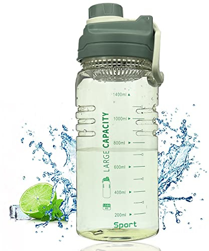 Kaishuai Trinkflasche-Wasserflasche-Sport Trinkflasche,trinkflasche 1 5 liter-BPA-frei-Ideale,für Sportflasche-Outdoor-Fahrrad-Camping-Yoga-Gym-Auslaufsicher Sport Wasserflasche-water bottle (green)