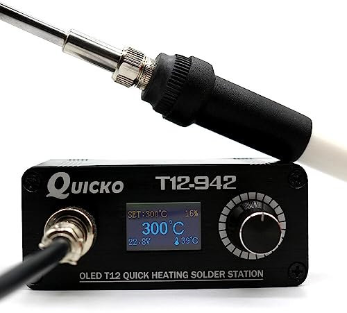 T12-942 MINI OLED Digital Soldering Station T12-907 Handle with T12-K Iron Tips Welding Tool