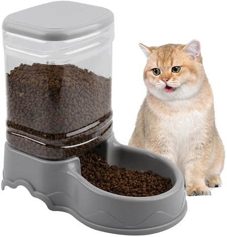 Comedero Automatico De Alimentación para Gato - Dispensador De Alimentos y Estación De Mascotas Desmontable 3.5L