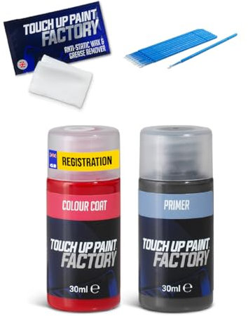 Touch Up Paint Factory – Kit de réparation de rayures tout-en-un, peinture automobile mélangée selon le code couleur pour tous les modèles – Correspondance exacte garantie Version Plus (moyen format)