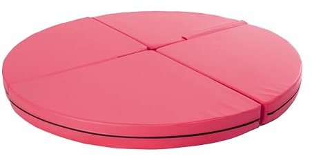 Tapis de pole dance pliable rond de 10 cm à 150 cm de diamètre - Tapis de sol antidérapant avec ouverture pour barre de pole dance - Tapis de protection carré - Accessoire de gymnastique et de fitness