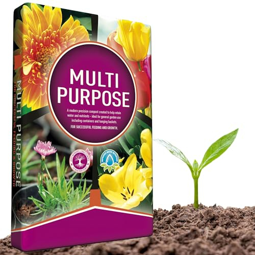 Multi-Purpose Compost 60 Litre With Nutrient Enhanced Formula & Wetting Agent Ideal For General Garden Use