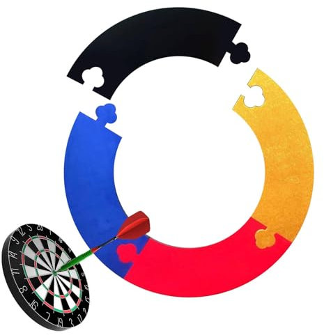 Dart Board Surround Ring, Dart Wall Protector,Dartboard Surround, Lightweight EVA Jigsaw Ring Design,Multifunctional Splicing Wall Protective Dartboard Surround, Dart Board Backing