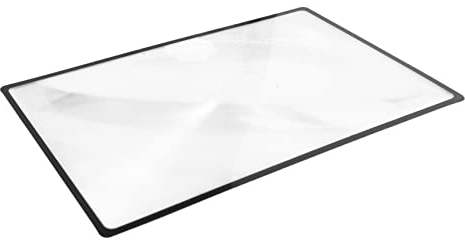 ZGYOZMNG Lesehilfe, Blattlupe, Vergrößerungsglas, 3 Zoom, Schwarz