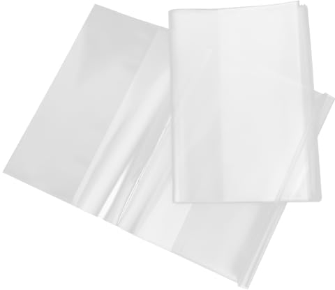 PLAFOPE 10stücke Transparente Buchabdeckung Schüler Lehrbuchabdeckung Einstellbar Buchschutzabdeckung