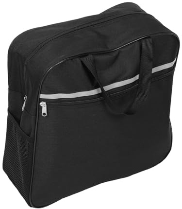 Gogogmee Rollstuhltasche Praktische Aufbewahrungstasche und Leichtem Gewicht aus Oxford Stoff Schwarz mit Großer Kapazität für Schlüssel Telefon Geldbörse und Medikamente
