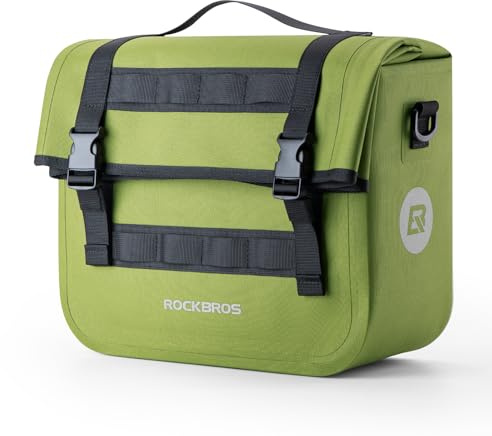 ROCKBROS Alforja Trasera para Bicicleta, 9L Bolsa Resistente al Agua para Portaequipajes para MTB, Ciclismo, Viajes y Diario