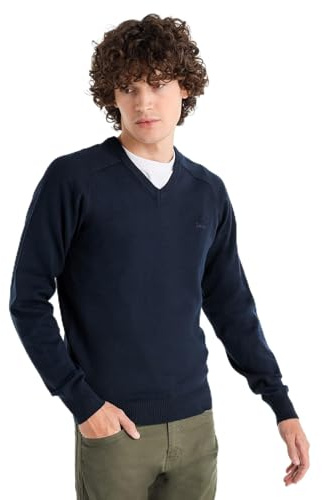 Lois Jeans - Jersey Basico de Cuello Pico con Bordado Toro UB_24