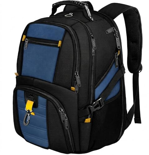 MATEIN Zaino Porta PC Uomo 18.4 Pollici 55L Grande Capacità, Zaino da Viaggio Donna Impermeabile per Lavoro, Ufficio, Viaggio, Scuola Superiore, Trekking, Università, Travel Bag, Blu Reale