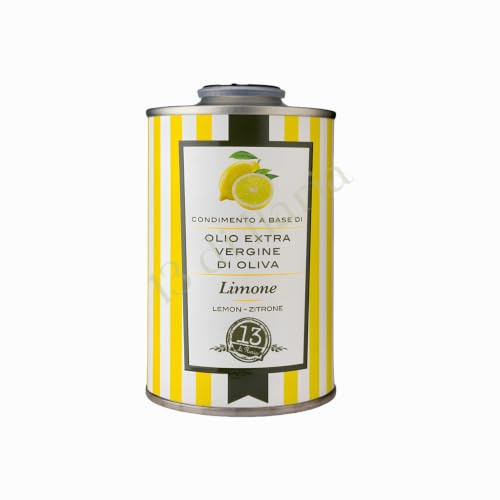 Condimento con Aceite de Oliva Virgen Extra y Limón 250 ml | Condimento con un 99 % de aceite de oliva virgen extra de Apulia y limón, obtenido mediante extracción en frío