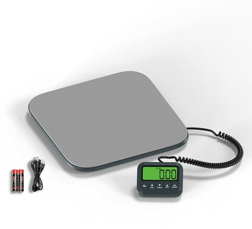 UNIWEIGH Digital Shipping Scale,440lb/0.35oz High Precision Postal Scales with Hold/Tare/Count,Commercial Parcel Weighing Scales for Small Business/Packages/Warehouse/Industrial/Luggage/Postage