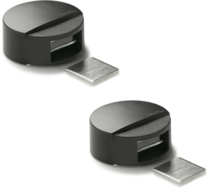 Inofix - Tope retenedor magnético adhesivo (2 en 1) -Automático-2 uds | Tope de Puerta con Imán, Fijación Adhesiva