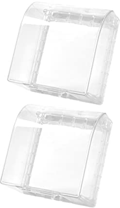 HAMPPLIES 2 Piezas de Enchufe Prueba de Agua para Uso Interiores y Exteriores Protector de de Corriente para Cocina Baño y