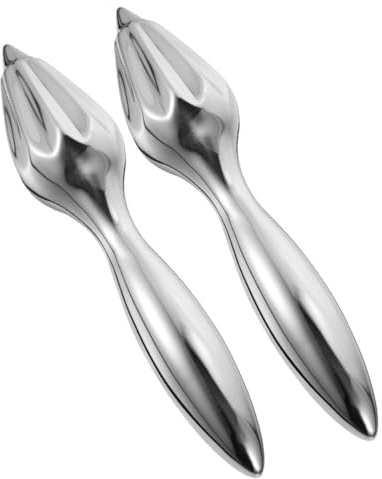 Mobestech 2pezzi Spremiagrumi Manuale per Cucina in Acciaio Inox per Arance Limoni e Agrumi Compatto e Pratico per Uso Domestico