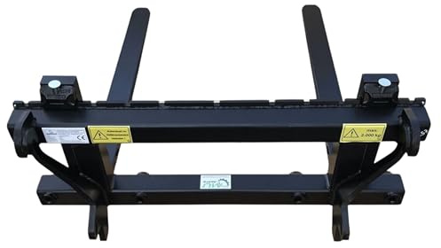 Palettengabelträger 2t inkl. 2x Gabelzinken 1200x80x40mm Euroaufnahme Staplergabel Palettengabel Frontlader ohne Zinken