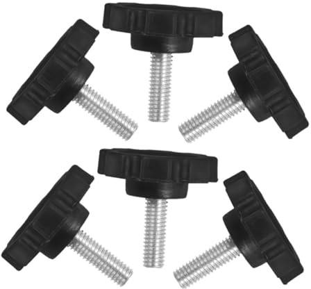 DECOMELODY 6 Pièces Vis de Remplacement pour Pied de Parasol Kit de Vis Dancrage Résistantes Aux Intempéries pour Accessoires de Parasol Dextérieur Installation sans Outils et Facile à
