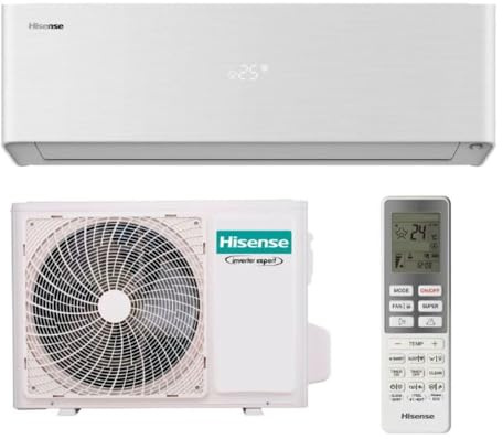 Aire acondicionado Split 1 x 1 - Hisense Uni Pure HB35, 3000 fg/h, Wi-Fi, Filtro Hi Nano, IA Smart, Blanco