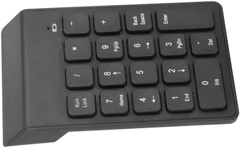 XUXHOU Keypad Numérico Receptor USB Batería Impermeable Alimentada para la Computadora de Las Oficinas de Juegos, Adecuada para el Personal Financiero de los Desarrolladores [inalámbrico]