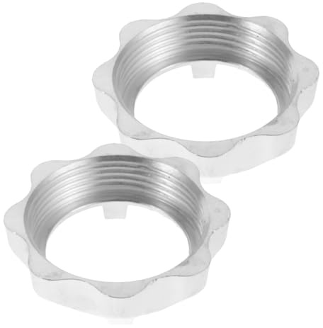 OUNONA Lot de 2 Écrous de Rechange pour Hachoir à Viande Électrique Diamètre 8 CM Pièces Détachées Résistantes à L’Usure Fixation Stable Compatible Plusieurs Modèles Boulons pour