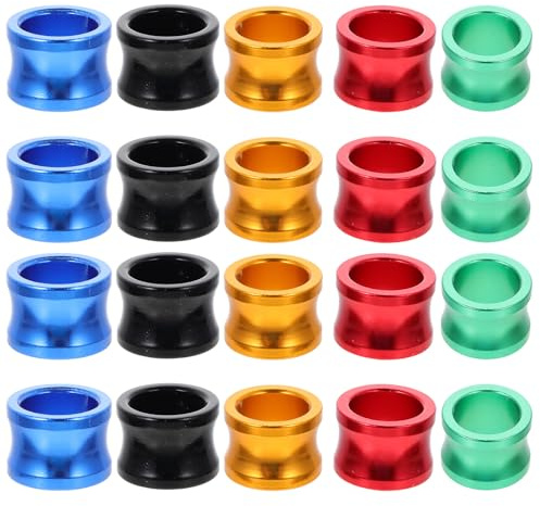 Toyvian 20 Pièces Anneaux de Patte en Aluminium pour Perroquets et Cockatiels, Solides et Solide, pour Marquage et Identification des Oiseaux en Intérieur