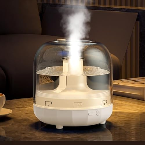 500ML Humidifier for Bedroom with Night Light, Ultra Quiet Room Air Humidifier, Waterless Automatic Shut-Off and Top Fill for Baby Room, Home, Office, Plants