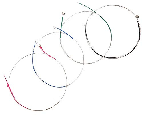 AMONIDA 4 St Violinsträngar för 4/4 Violin, Högkvalitativa Strängar Av Silver i Rostfritt Stål, Förbättra Ton och Volym