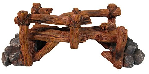 ORBIT OB-4465 Baumstamm-Brücke, Höhle, Aquariendekoration, Polyresin