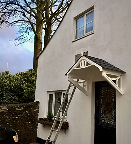 UK CANOPIES Rockingham Door Canopy, Porch Canopy, Rain Shelter For Door - Easy-To-Install, No Maintenance, Depth74.5xW149xH97cm