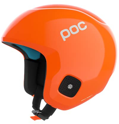 POC Skull Dura X SPIN - Sicherer Skihelm für einen optimalen Schutz bei Rennen, FIS zertifiziert, Fluorescent Orange, XS-S (51-54cm)