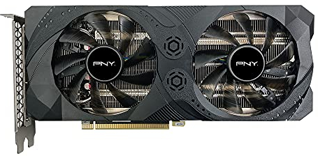 PNY Tarjeta gráfica GeForce RTX™ 3060 Ti 8GB Uprising Dual Fan LHR