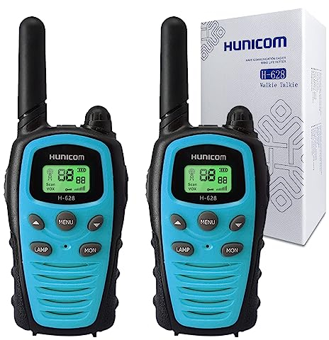 Walkie Talkies für Erwachsene Funkgeräte mit großer Reichweite - PMR, VOX Freisprecheinrichtung 5 km mit Taschenlampe LED-Hintergrundbeleuchtung