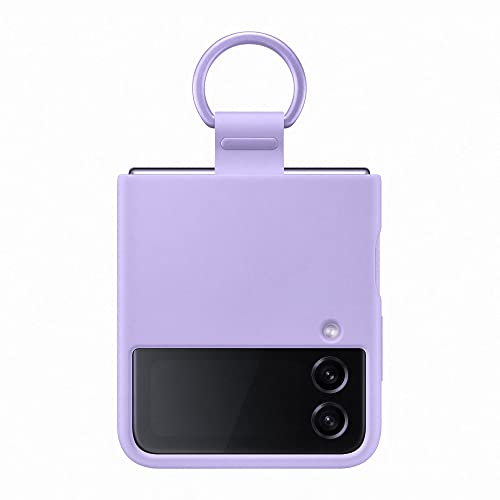 Samsung Silicone Cover with Ring custodia con anello per Galaxy Z Flip4, Lavanda