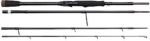 Savage Gear SG2 Medium Game Travel Spö, Fiskespö, Snurrspö, Predator, Gädda, Abborre, Öring, Gös, Unisex, Svart, 2,43m | 14-40g
