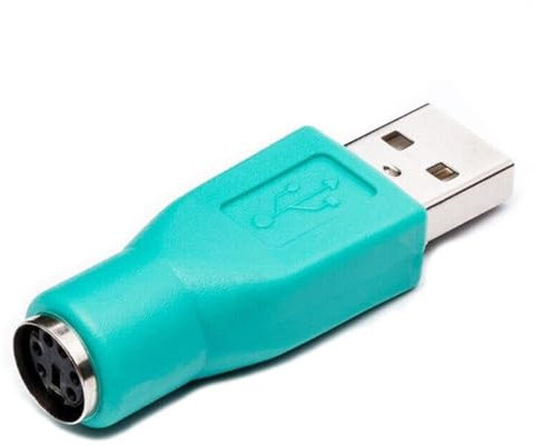 RUITEXUN Adaptador USB macho a PS/2 hembra para PC, ratón o teclado