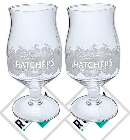 Roxley Thatchers - Vasos de sidra de media pinta (2 unidades), diseño de cueva de hombre