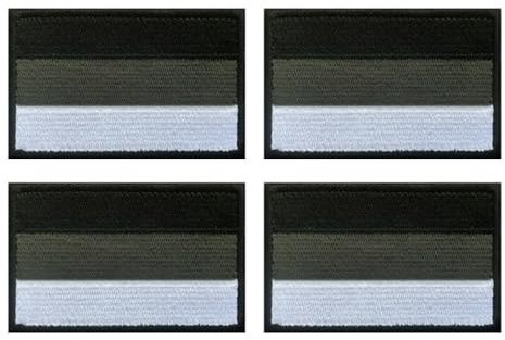 4 Stück Grau Mini Deutschland Flagge Patch Stickerei Taktische Militär Patch,Aufnäher mit Stickereiverschluss Airsoft für Taktische Kleidung Jacke Stickereibänder Taschen Abzeichen Rucksäcke