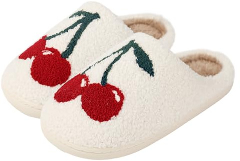 NIBESSER Fluffy Plush Slippers for Women and Men Unisex Soft Plush Fuzzy Home Shoes Indoor Outdoor Couple Winter Warm Cozy House Slippers Anti-Skid Sole