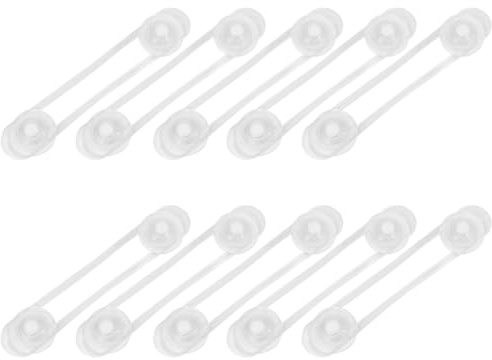ibasenice 10stücke Schrankschlösser Selbstklebend Für Kindersicherungsschloss Schranksicherung Schubladenriegel Magnetisch Für Schranktür Kühlschrank Babyproofing