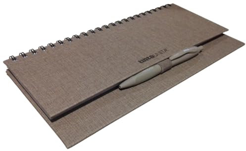 Scadenziario Desk planner calendario ufficio da tavolo Grigio Marrone per appuntamenti 2026 settimanale F.to 30 x 13 cm con penna + omaggio penna a scatto e segnalibro