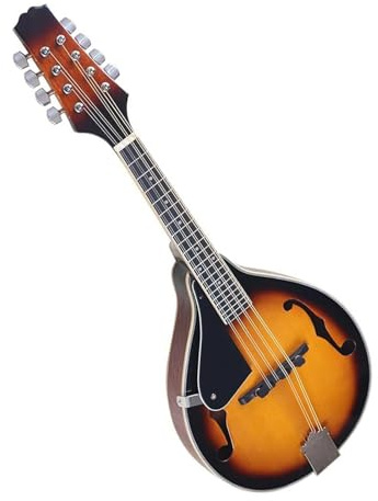 Professionell Mandoline Instrument Hochglänzende Mandoline Mit 8 Saiten Klassisches Melodieinstrument Mandoline Im A-Stil Für Anfänger Und Erwachsene(A)