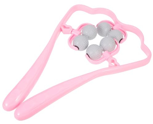 IMIKEYA Masseur Cervical Manuel Portable Avec 6 Rouleaux Shiatsu Pour Nuque Épaules Et Bras Soulage Douleurs Musculaires Et Favorise Relaxation