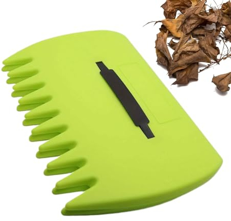 Cucharas de hoja de jardín: rastrillo de mano duradero para limpieza de hojas, césped y patio | Agarrador ergonómico de garra, herramienta de jardín al aire libre recoge basura, mantillo, agujas de