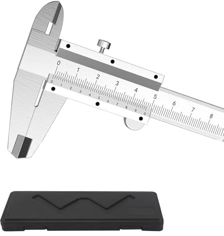 Janety Hochpräziser Analoger Messschieber, 150 mm Präzisionsmessschieber mit Feststellschraube, 0,02 mm / 0,001 Zoll Genauigkeit Messschieber Analog für häusliche und industrielle Messungen