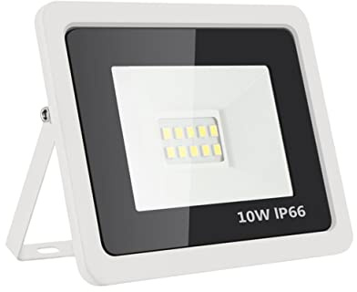 SOPOTUTU Faretto LED Ultra Sottile Floodlight Fascio Alluminio Die Casting Luce Bianca per Giardino Parcheggio Villa e Strade