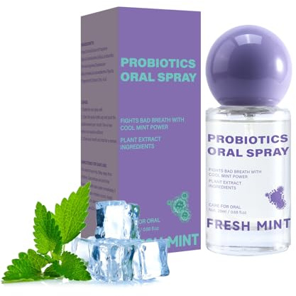 Probiotic Oral Spray for Long-Lasting Freshness, Oral Spray with Probiotics for Breath Care, Gentle, Convenient Travel-Sized Breath, 20ml/0.68oz
