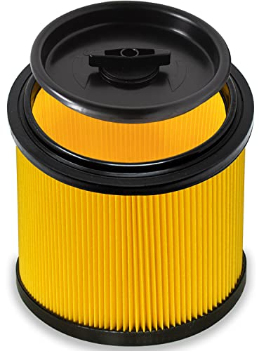 Parkside - Filtro a pieghe originale con coperchio a baionetta per aspirapolvere a umido PNTS 1300 C3 IAN 102791, PNTS 1500 C4 – IAN 298744 (senza intreccio interno in acciaio, versione flessibile)
