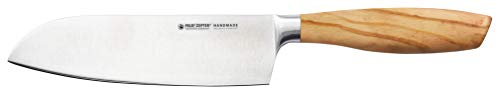 Felix SOLINGEN 976003F Size S Olive Santoku-Messer – 16cm Klingen-Stahl Schneide – Olivenholzgriff - Made in Germany