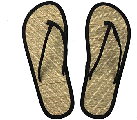 Sandalias de Dedo Flow, Flip Flop Estilo Japonés, con Plantilla en Tatami Goza.